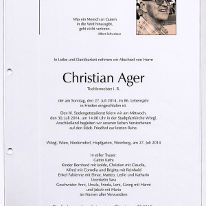 Ager Christian
